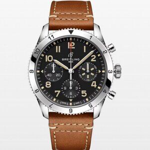 Breitling Classic Avi Chronograph 42 P-51 Mustang - Stainless Steel On Strap